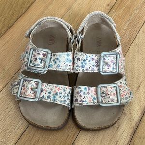 Zara toddler floral sandals